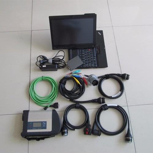 Sd connect c4 mb star diagnose with software 2021.06 newest 360gb ssd laptop x200t 4g full set ready to use scan tool for 12v24v