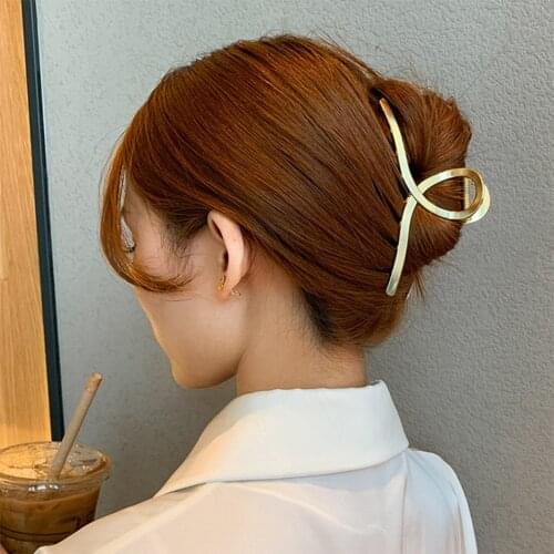 Women Barrettes Metal Hair Claws Hair Accessories Hairclips Hairpins Ladies Hairgrip Headwear Girls Ornaments Crab Bands