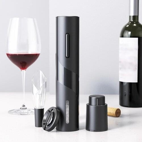 NEW Electric Wine Opener Rechargeable Automatic Corkscrew Creative Wine Bottle Opener with USB Charging Cable Suit for Home Use