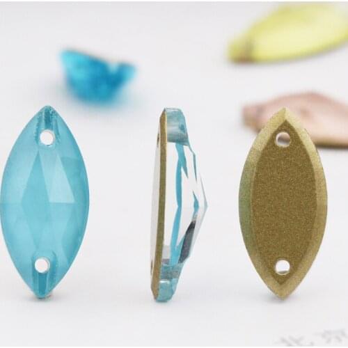 K9 Horse Eye Crystal AB Sew-on Rhinestones Sewing Strass Glass Sew on Crystals Stones Strass Diamond for Clothes Decoration Diy