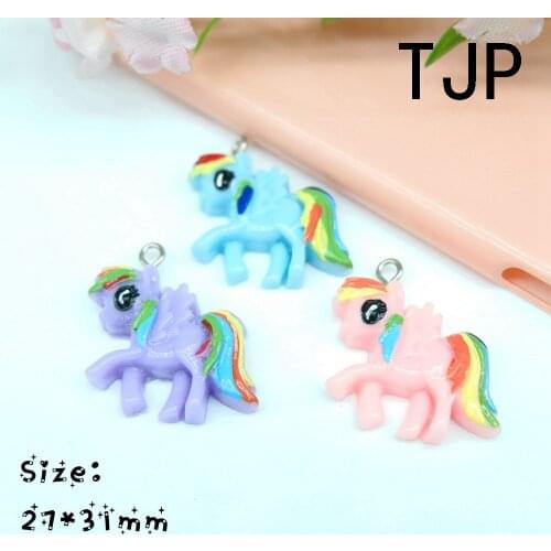 Kawaii horse Charms Pendants for DIY decoration bracelets necklace earring key chain Jewelry Making