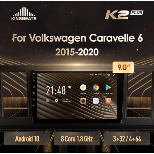 KingBeats Android Octa-Core head unit HU 4G in Dash Car Radio Multimedia Video Player Navigation GPS For Volkswagen Caravelle 6 T6.1 T6 2015 - 2020 no dvd 2 din Double Din Android Car Stereo 2din