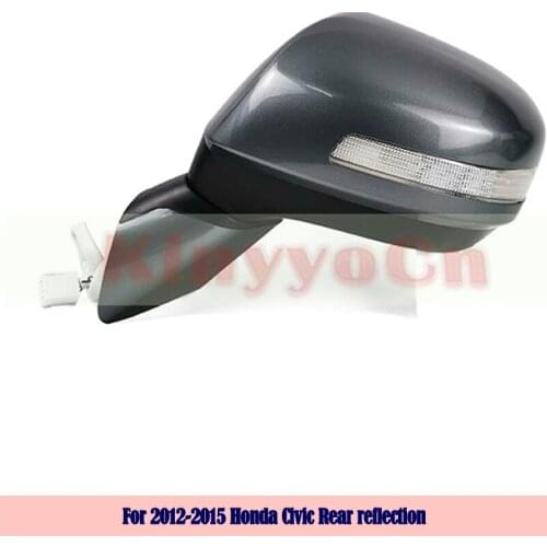 Kinyyocn For Honda Civic 2012 13 14 2015 External mirror Rearview Mirror Rear view mirror outer side mirror Assembly