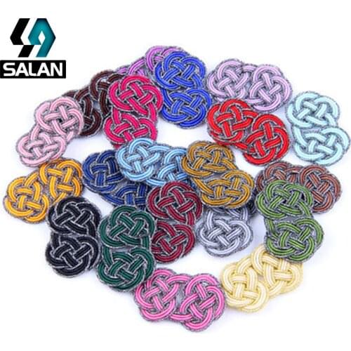 Chinese knot Su Suizi fashion double money money flow Su China knot hanging ear diy jewelry accessories wholesale