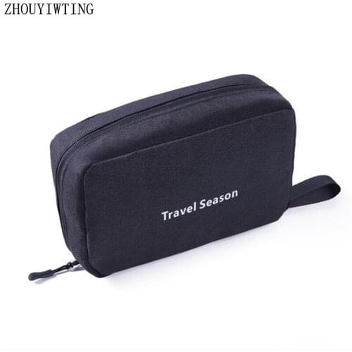 Zipper Cosmetic Bag For Women Travel Waterproof Wash Toiletry Organizer Beauty Case Men Storage Makeup Box Pouch Necessaries