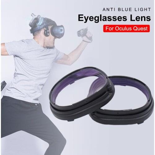 Anti Blue Light Magnetic Eyeglasses Lens With Frame Protection Accessories For Oculus Quest VR Headset Relieve Eye Fatigue 2021