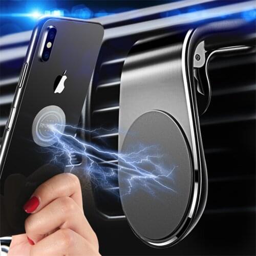 Metal Magnetic Car Phone Holder Stand For Mercedes Benz C E S Class W205 Car Air Vent Magnet Stand For iphone 11 XS MAX Huawei
