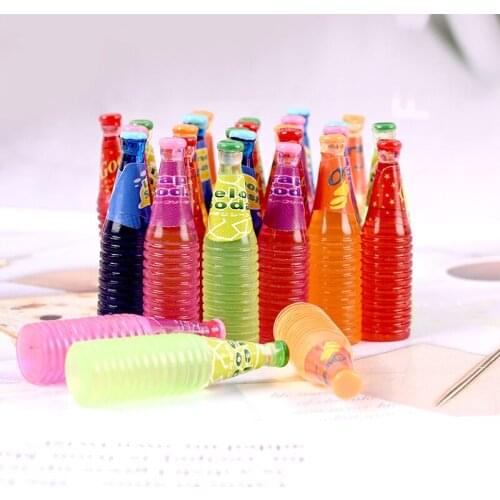 New 5pcs 1/12 Scale Miniature Dollhouse Mini Colorful Drinks Play Food for blyth barbies ob11 bjd Doll Decor Accessories