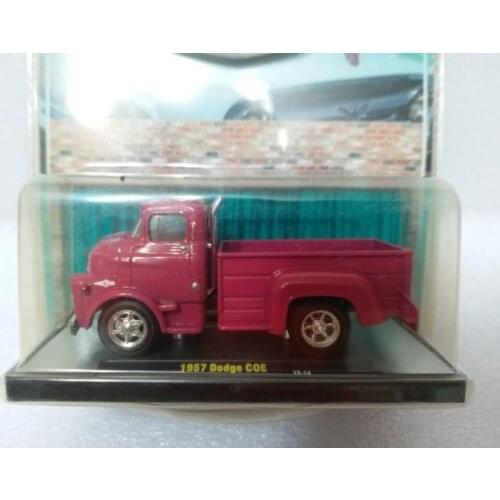 M2 1:64 1957 DODGE COE PURPLE Metal Diecast Alloy toy cars Model Vehicles For Children Boys gift hot