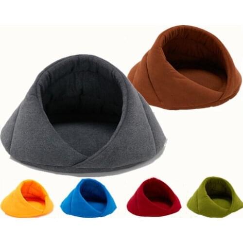 Soft Dog Beds Small Dog Puppy Kennel House For Cats Sleeping Bag Nest Cave Bed Cushion Winter Warm Pet Heated Mat