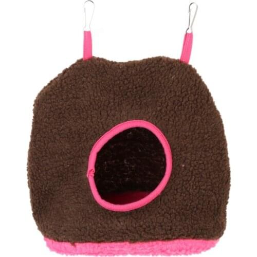 Bird Hamster Cages Hanging Nests Small Pet Plush Hanging Cave Winter Warm Comfortable Hammock Tent Bed Toys for Bird Cage