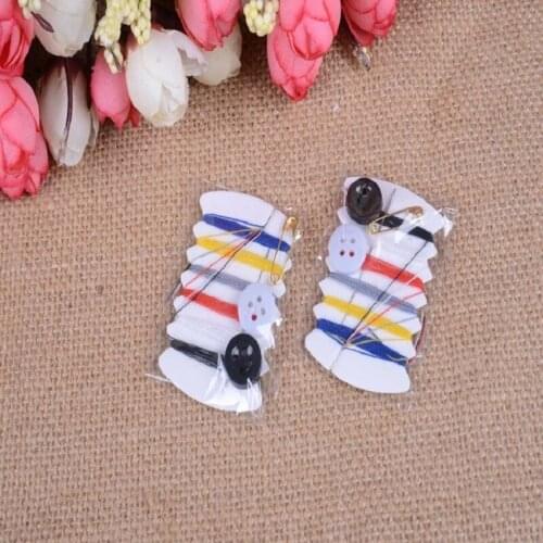 2021 new mini portable sewing equipment needle button household sewing hand tools hotel supplies travel bag