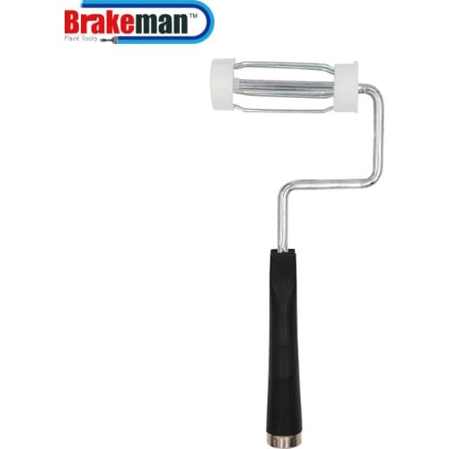 BRAKEMAN 4 inch Paint Roller Frames 5 Wire Cage, Plastic Handle, 4" Rollers