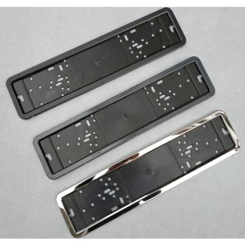 1pcs Car License Plate Frame metal and Plastic frame Car License Plate Frame Number plate Holder Fit EU