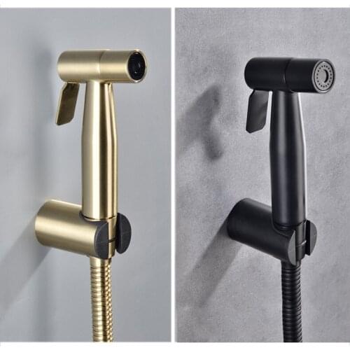 Handheld Bidet Spray Shower Set Toilet Sprayer Douche kit Bidet Faucet,Brushed Nickel,Rose gold Brushed gol 304 Stainless Steel