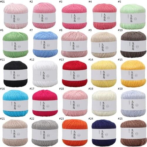 Silk Cotton Milk Crochet Yarn Baby Hand-Knitted Warm Soft Knitting Thread for Hand Knitting Supplies ForKnitting/Crochet/Carpet
