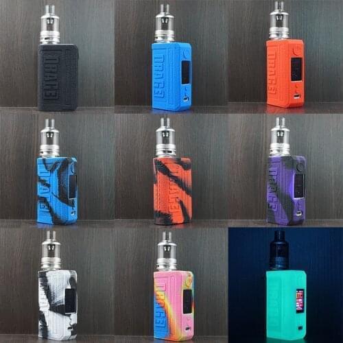 50pcs Silicone Cover Case For voopoo drag 3 177W box mod drag3 Vape Kit is Gel Texture Sleeve Skin Sticker Wrap