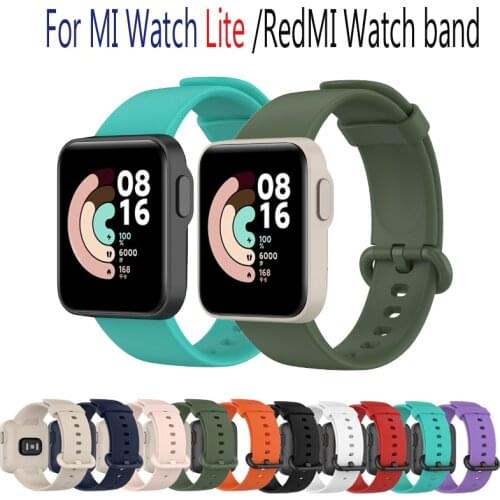 Silicone For RedMi Watch Band Silicone Watch Strap For Xiaomi Mi Watch Lite Replacement Sport Bracelet Wristband