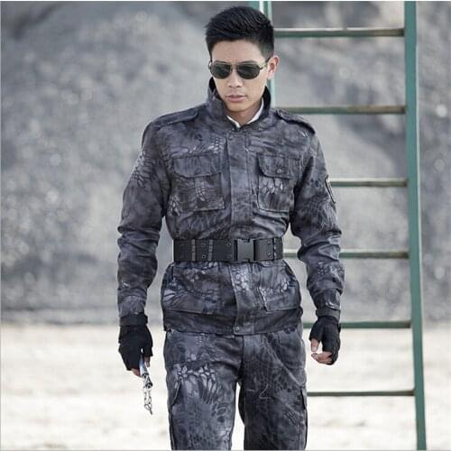 Outdoors Men Women Tactical Combat Military Uniform Camouflage Sports Training Jacket Pants Quick-dry Camping Climbing Sets