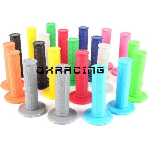 Universal Soft Rubber 22mm 7/8" Hand Grips For 50 70 110 125 150 200 250 300 350 450 CC MX Pit Dirt Bike Motorcycle Motorcross