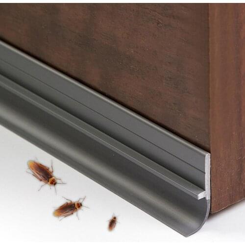 Door Bottom Sealing Strip Wear-Resistant 3mm Thick PVC Adhesive Door Sweep Weather Stripping Doors Window Sealing Strip