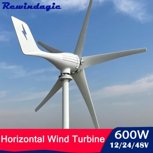 600w Wind Turbine 12v 24v 48v Wind Generator 3 Blades With MPPT Controller For Homeuse Street Lamps Boat Free Energy Windmill