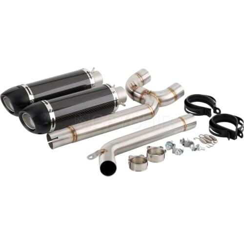 For Yamaha FZ6 2004-2009 FAZER FZ6 / S / N 04-09 FZ-6 FZ 6 Escape Slip-on Motorcycle Exhaust With Mid Link Pipe And Decat Pipe