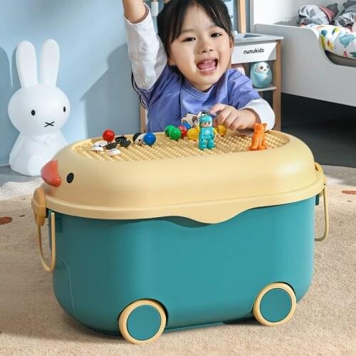 Childrens Toy Storage Box Medium Household Cute Practical Duck Baby Clothes Snack Durable Car Styling Multi-purpose Storage Box