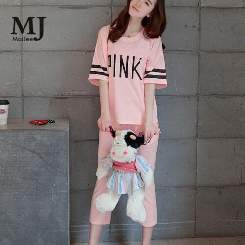 MaiJee Pyjama Mujer Pigiama Donna Pijama Feminino Pijamas Mujer Pijama Short Sleeve Pyjamas Women Pajamas For Women Pajama Set