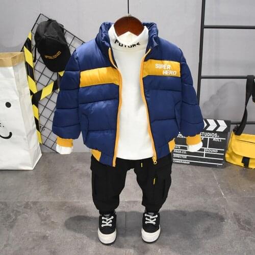 Winter baby boys clothing set boys coat,plush T-shirt,plush pants infant leisure boys clothes kids 3pcs kids sport suit