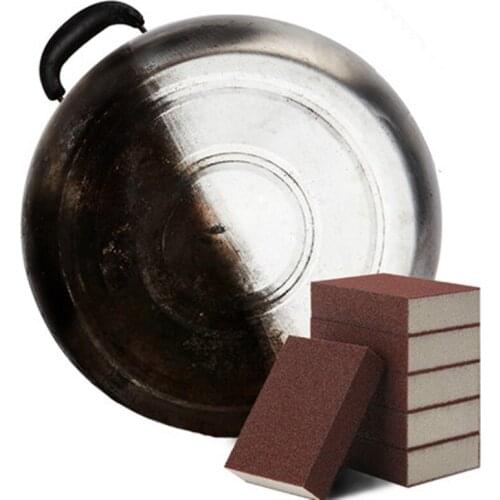 1/10pcs Nano Emery Sponge Brush Pot In addition to rust sponge block kitchen cleaning decontamination sponge magic rub 6Z