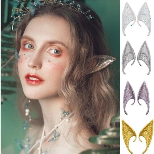 1Pair Halloween Party Elven Elf Ears Pointed Anime Fairy Cosplay Costumes Vampire Angel Ears Christmas Party Mask Gift