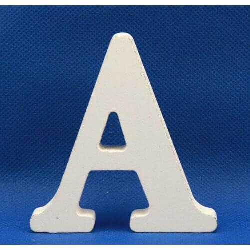 1pc Diy Wedding Decoration Freestanding Wooden Letters Home Decor White Alphabet Birthday Party Personalised Name Design