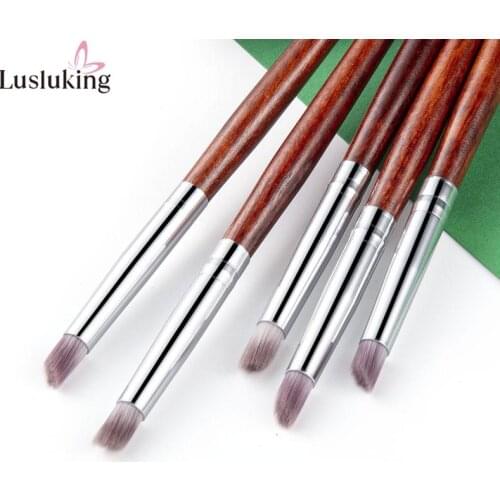 5Pcs/set Nail Art Blooming Gradient Brush Dotting Pen Wood Handle Drawing Painting UV Gel Manicure Tool