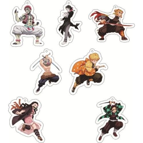 Demon Slayer Keychain Kimetsu No Yaiba Keychains Keyrings