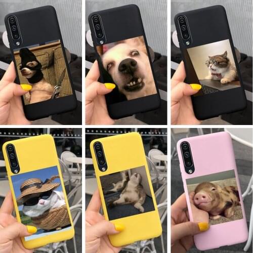 For Samsung A50s Case Funny Pattern Soft Matte Silicome Cover Case For Samsung Galaxy A50S A507FN A 50 Bumper GalayA50S Fundas