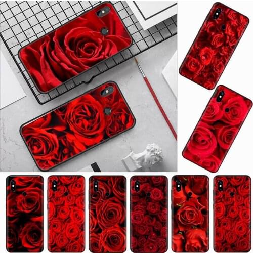 Red rose luxury high quality shell luxury Phone Case funda For Xiaomi Redmi note 7 8 9 t k30 max3 9 s 10 pro lite