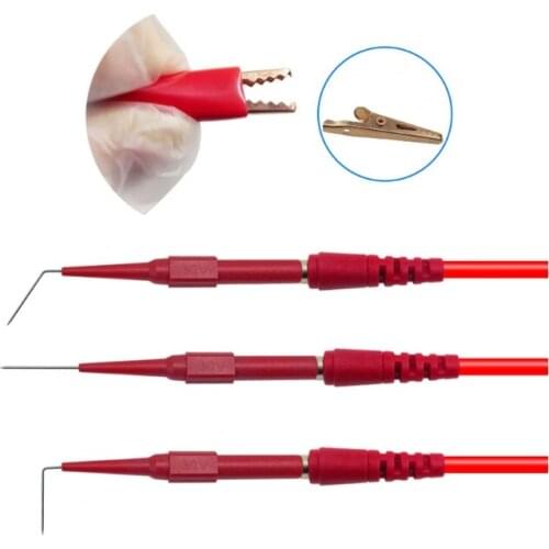 Cleqee P1920 Alligator clip to Banana plug test lead test probe connect to 4mm banana plug for electrical back probe kit