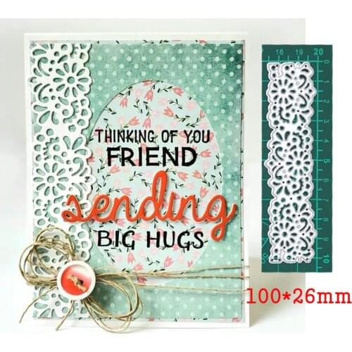 Flower Border Lace Frame Metal Cutting Dies For Stamps Scrapbooking Stencils DIY Paper Album Cards Decor Embossing 2020 New