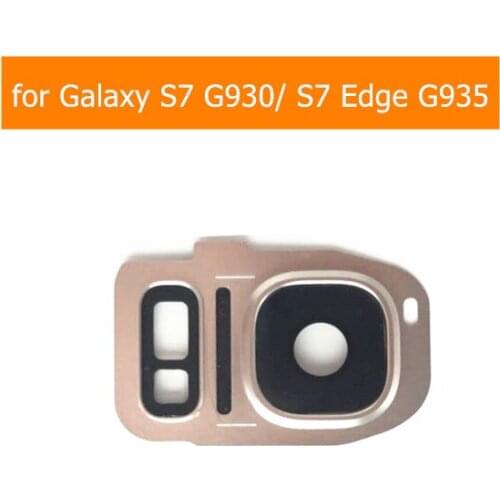 For Samsung Galaxy S7/ S7 Edge Rear Back Camera Glass Lens Frame Holder for Galaxy S7 G930 + Glue Replacement Repair Spare Parts