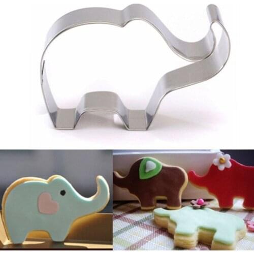 Animal Elephant Shape Cookie Cutters Confectionary Biscuit Stamp Cake Decorating Tools Candy Sugar Craft Chocolate Baking Molds