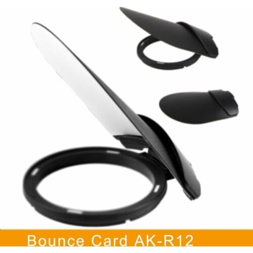 Godox AK-R12 Bounce Card Compatible for Godox H200R Round Flash Head, Godox V1 Flash Series,V1-S,V1-N,V1-C,AD200 Pro,AD200