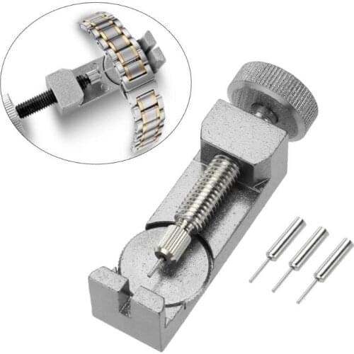 Watch Repair Tool Metal Adjustable Height Watch Strap Remover Strap Removal Tool Watch Adjust Strap Link Pin Remover Repair Kit