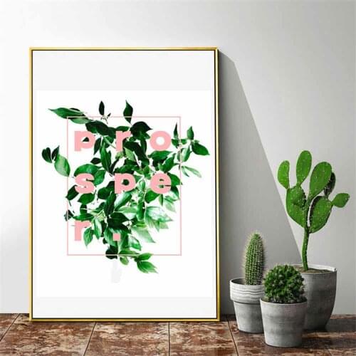 HAOCHU Chromatic Wind Wave Cactus Canvas Painting For Living Room Home Decor Painting Print Poster Simple Nordic Wall Picture