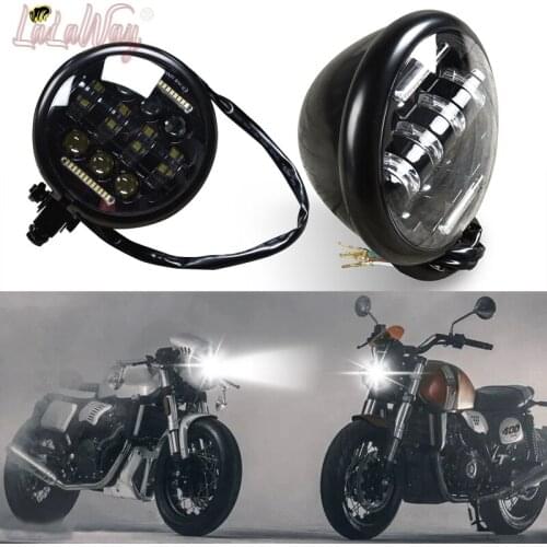 50W 12v-20V GN V 883 Retro Motorcycle Modified LED Highlights 5.75 inch, double line type Driving light For Harley Benda