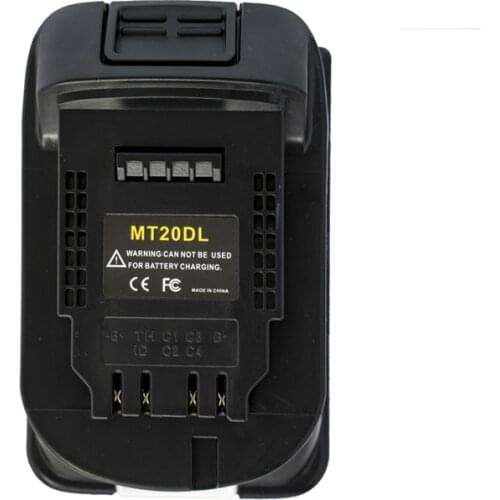 Makita 20V Li-ion Battery MT20DL Adapter Converter To DeWalt 18V Power Tool Lithium Battery BL1820 BL1830 BL1845 BL1860 BL1890