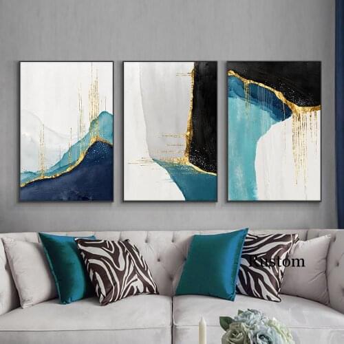 Posters On The Wall Canvas Painting Modern Abstract Home Decoration Wall Art Prints for Living Room Frameless