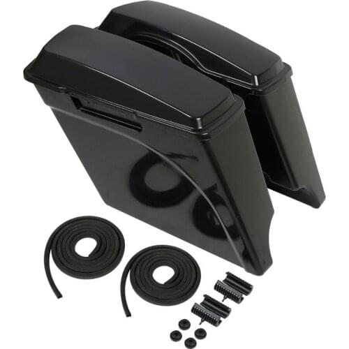 Motorcycle Unpainted Extended Hard Saddlebags For Harley Touring Road King Road Glide FLH FLTR FLHX FLHTK 93-13