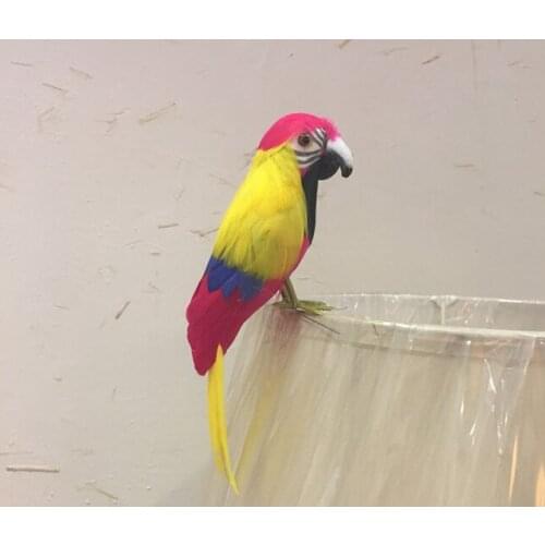 New simulation yellow parrot model polyethylene & furs small parrot gift about 20cm 0661