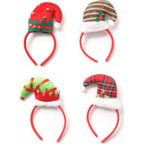 New 1pcs Merry Christmas Headband Hair Accessories For Kids Adult Christmas Party Deals Santa Xmas Hair Band Clasp Headwear